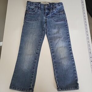 Zana Di Girls Jeans Embroidered Butterfly‎ Pockets Size 5